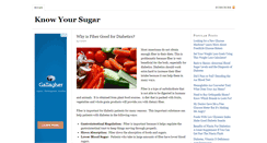 Desktop Screenshot of knowyoursugar.com